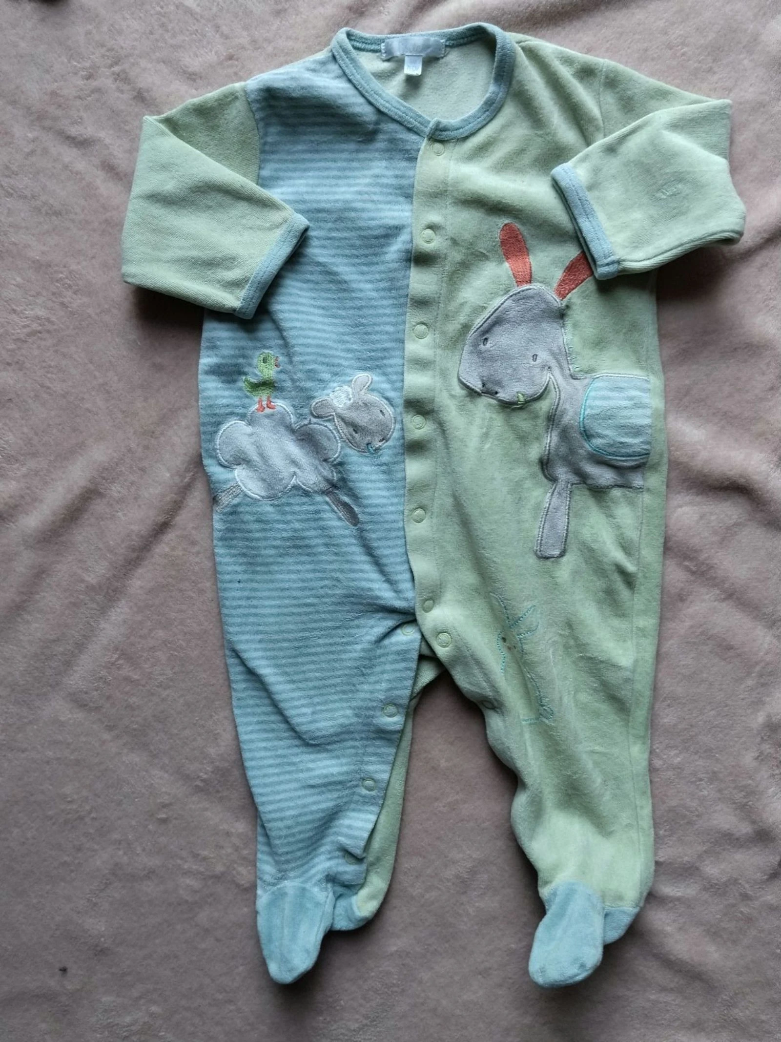 Pyjama bébé Kitchoun 9 mois âne et mouton